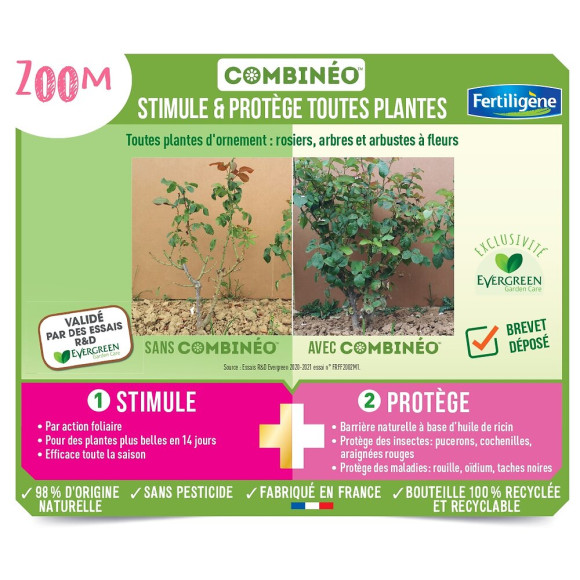 FERTILIGENE Combinéo Stimule et Protège Toutes Plantes 800 ml