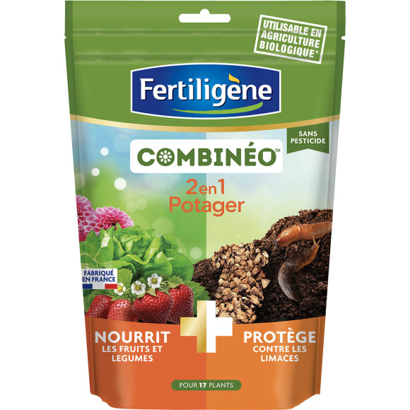 FERTILIGENE Combinéo Nourrit et Protège Potager Sans Pesticide 700 g