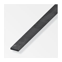 Plat 14x5mm acier laminé à  chaud gris acier 1m