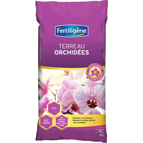 Terreau orchidées 6L