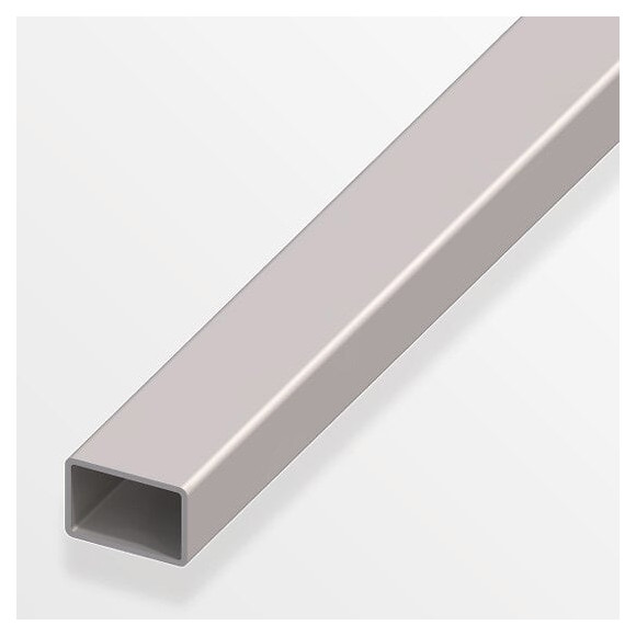 Tube rectangulaire profilé à  froid 35x20mm acier gris 1m