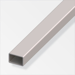 Tube rectangulaire profilé à  froid 40x27mm acier gris 1m