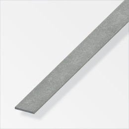 Plat 20mm acier étiré gris acier 1m