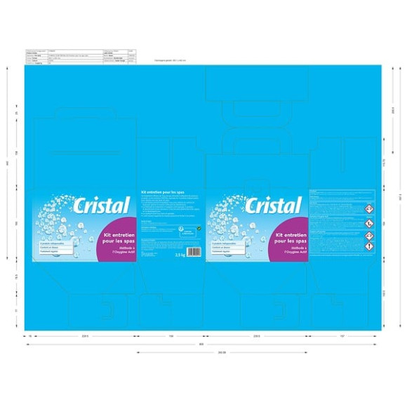 Kit entretien spa 5 composants O2 Cristal