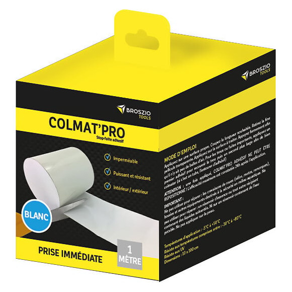 Adhesif blanc colmat'pro 1 m