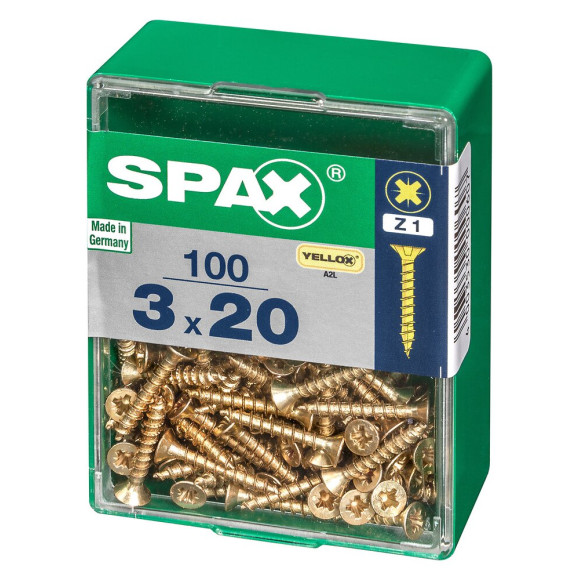 SPAX TF PZ 3x20 A2L 100 PC