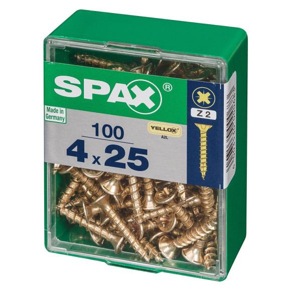 SPAX TF PZ 4x25 YELLOX 100 PC