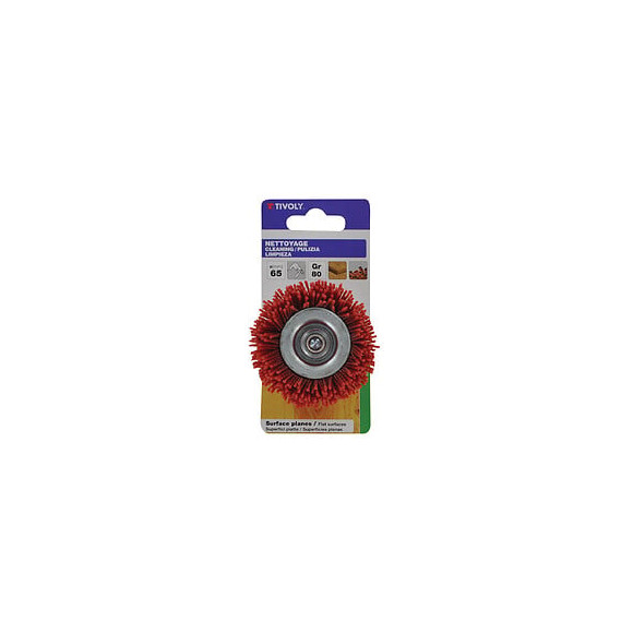 Brosse coupe fil nylon rouge D65mm