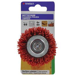 Brosse coupe fil nylon rouge D65mm