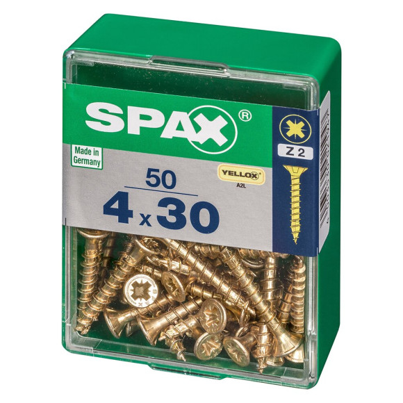 SPAX TF PZ 4x30 YELLOX 50 PC