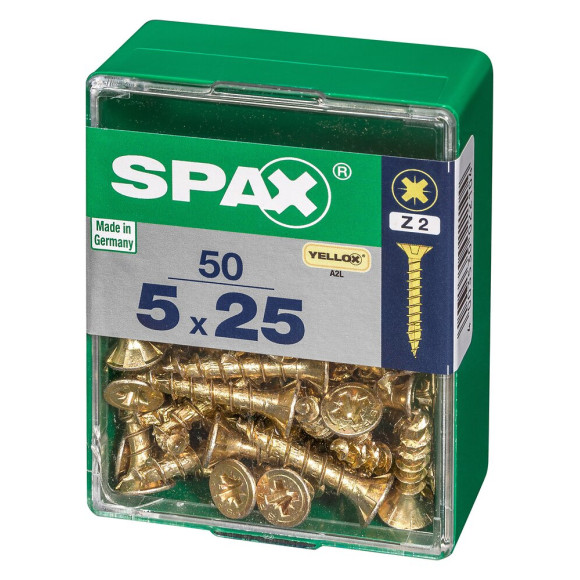 SPAX TF PZ 5x25 YELLOX 50 PC