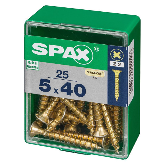 SPAX TF PZ 5x40 YELLOX 25 PC