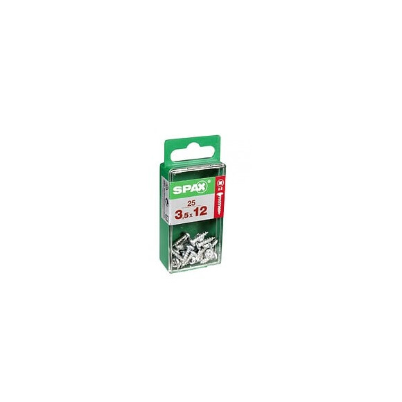 Lot De 25 Vis Acier Tête Ronde Torx Spax Diam.3.5 Mm X L.12 Mm