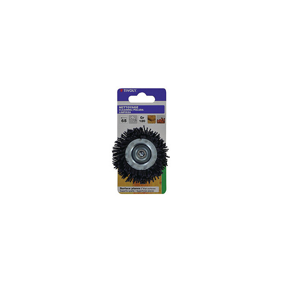 Brosse coupe fil nylon bleu D65mm