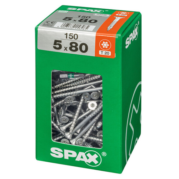 SPAX TF TX 5x80 WIROX 150 PC