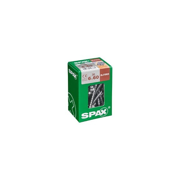 Lot De 30 Vis Acier Tête Fraisée Bombée Torx Spax Diam.6 Mm X L.60 Mm