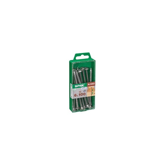 Lot De 10 Vis Acier Tête Fraisée Bombée Torx Spax Diam.6 Mm X L.100 Mm