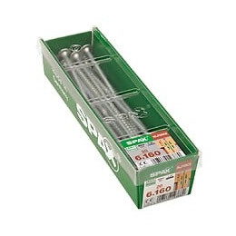 Lot De 20 Vis Acier Tête Fraisée Bombée Torx Spax Diam.6 Mm X L.160 Mm