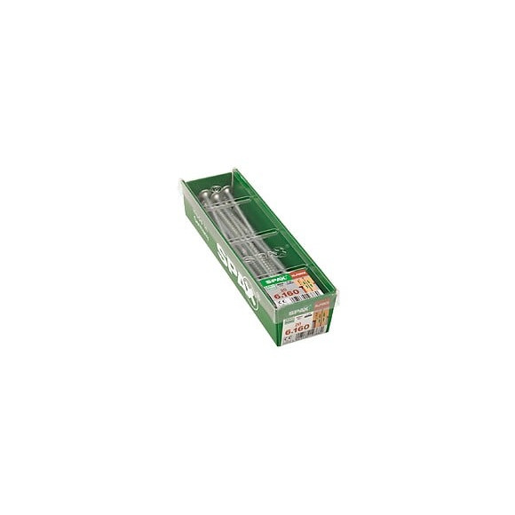 Lot De 20 Vis Acier Tête Fraisée Bombée Torx Spax Diam.6 Mm X L.160 Mm