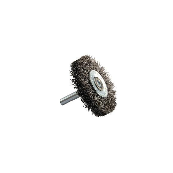 Brosse circulaire fil acier ondulé D100mm