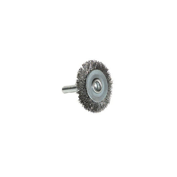 Brosse circulaire fil acier ondulé D100mm