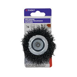 Brosse coupe fil acier ondulé D75mm