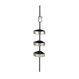 Etagere de douche telescopique Big black - Inox