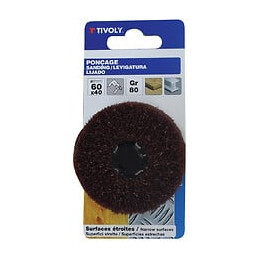 Roue mousse abrasive diamètre 60mm pour perceuse