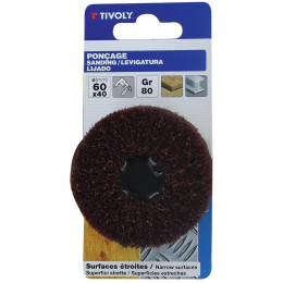 Roue mousse abrasive diamètre 60mm pour perceuse