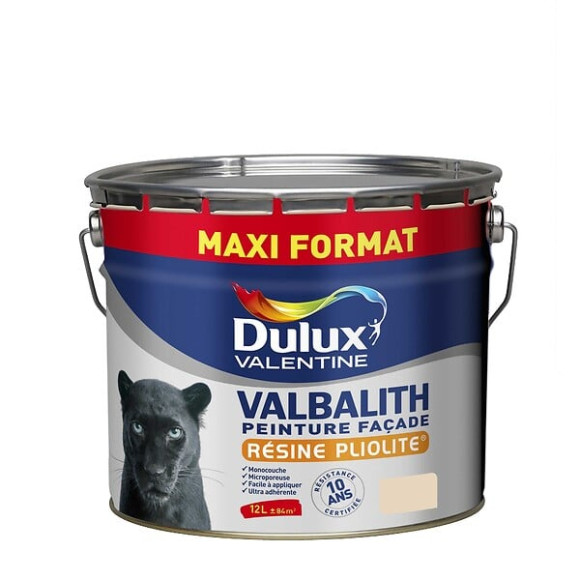 Peinture façade monocouche Valbalith -  Ton pierre - Mat - 12L