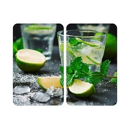 Plaques de protection en verre universelle Mojito 2 pièces