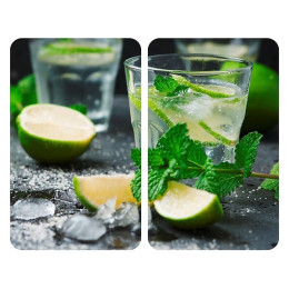 Plaques de protection en verre universelle Mojito 2 pièces