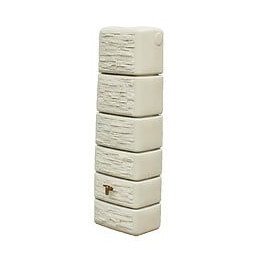 Récupérateur d'eau de pluie Slim Stone - Sable - 300L