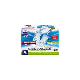 Lot de 2 recharges pour absorbeur d'humidité Airmax by UHU - 2x450g - 34848