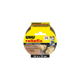 Ruban adhésif UHU Rollafix Emballage Marron - 66m x 50mm - 36515