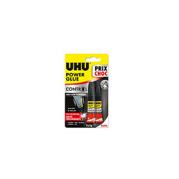 Colle Power Glue liquide Control UHU tube - 2x3g - 36715