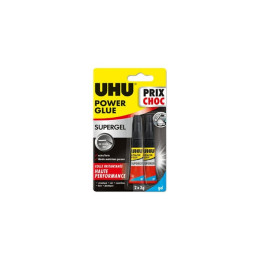 Colle Power Glue Gel UHU tube - 2x3g - 36730