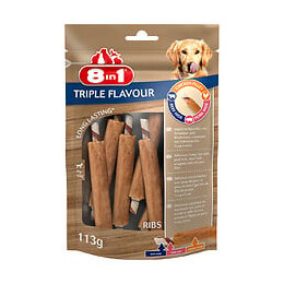 8in1 tripleflavour ribs 113g pour chien