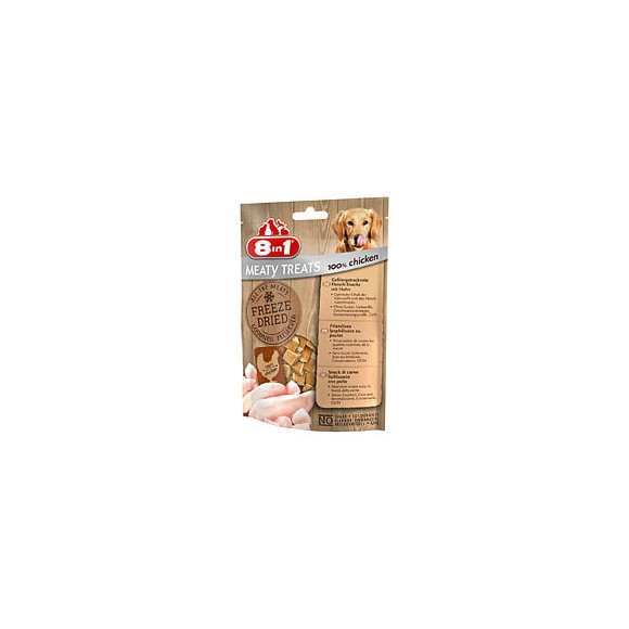 8in1 freeze dried poulet 50g pour chien