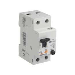 Interrupteur differentiel 2p 30ma 40a 2 modules type ac