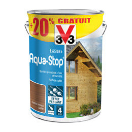 Lasure aqua-stop chêne moyen 5L+20%