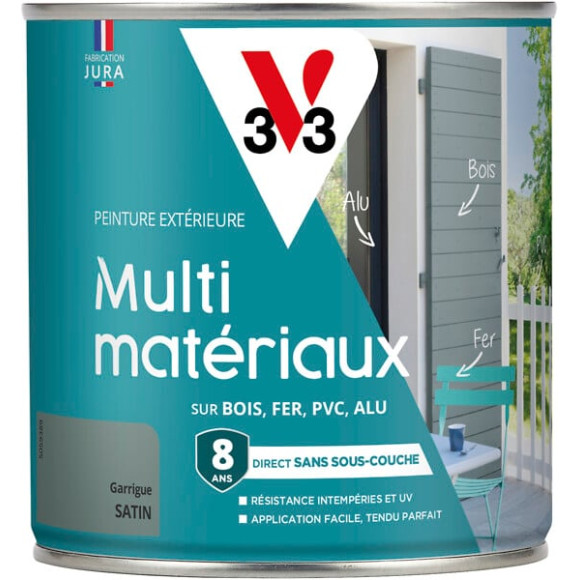 Peinture multi-materiaux DP Satin Garrigue Pot 0.5l