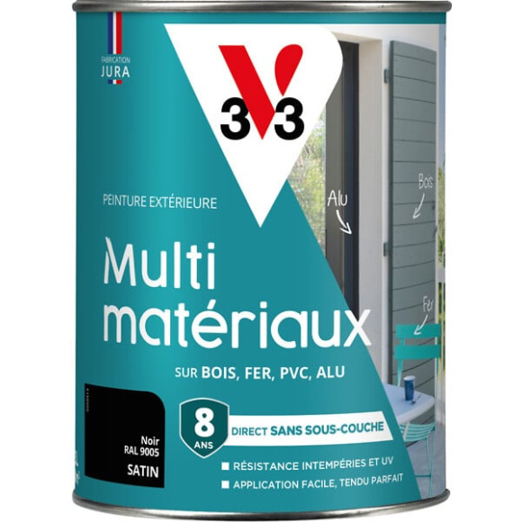 Peinture multi-materiaux DP - Noir - Satin - 15L