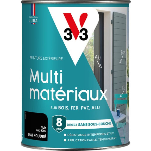 Peinture multi-materiaux DP - Noir - Poudre - 15L