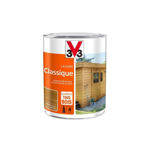 Lasure bois Classique Satin Chêne dore Pot 1l