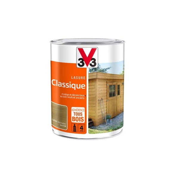 Lasure bois Classique Satin Chêne naturel Pot 1l