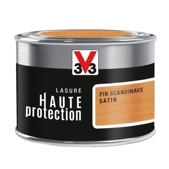 Lasure haute protection ton bois pin scandinave satin 125 ML