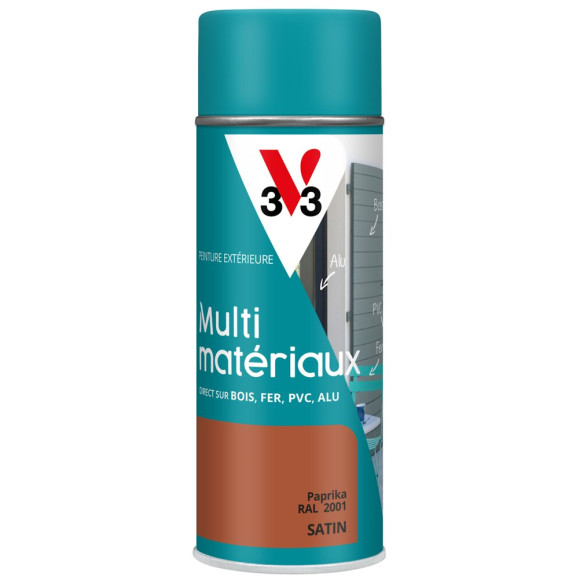 Peinture aerosol multi-materiaux DP paprika 400 ML