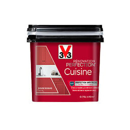 Peinture rénovation Cuisine satin rouge exquis 0.75L