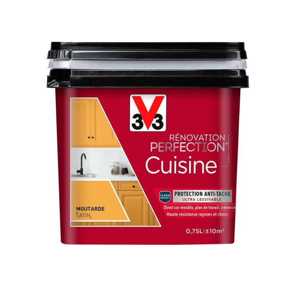 Peinture rénovation Cuisine satin moutarde 0.75L